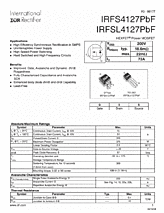 DataSheet IRFSL4127PbF pdf